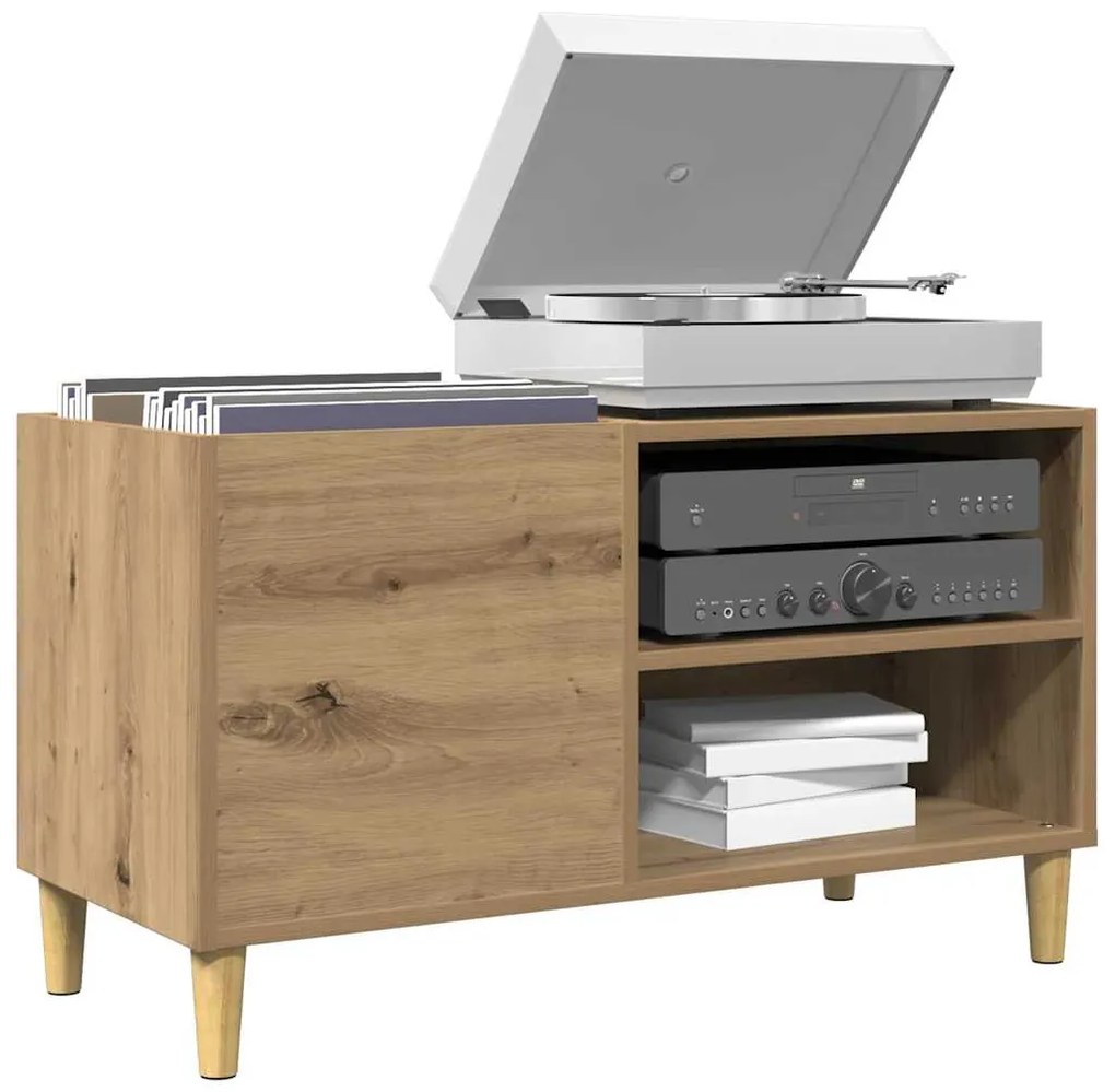 857164 vidaXL Шкаф за грамофонни плочи, 84,5x38x48 см, инженерно дърво