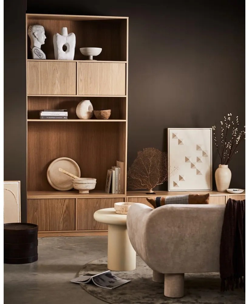 Модулна библиотека от декор от дъб в естествен цвят 157x199 cm Modulair – vtwonen