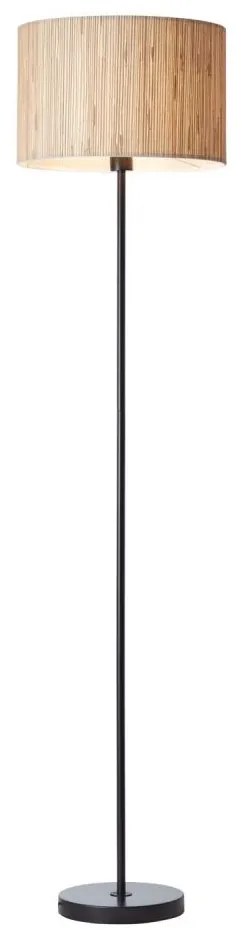 Brilliant - Подова лампа WIMEA 1xE27/52W/230V черна/бежова
