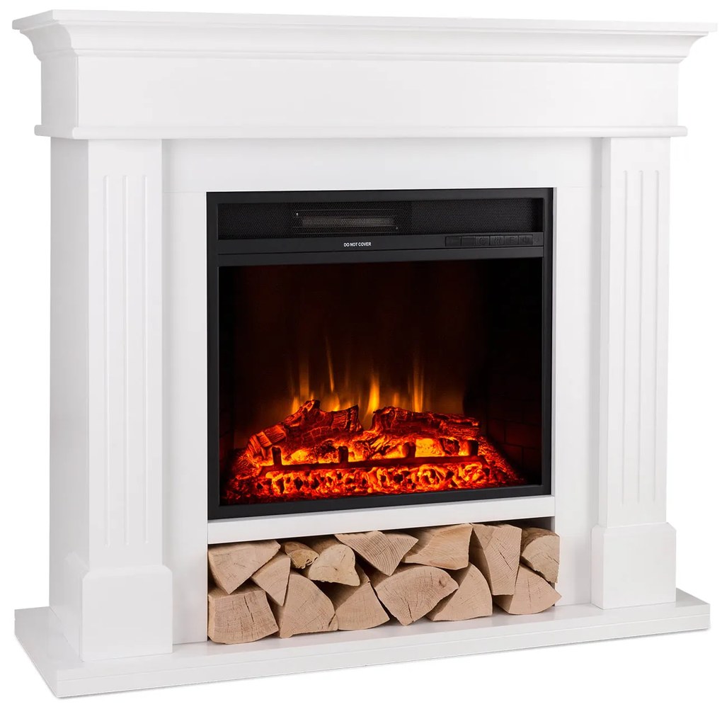 Klarstein Las Pilas Elektrický krbový ohrievač s ventilátorom 900/1800W Týždenný časovač Diaľkové ovládanie