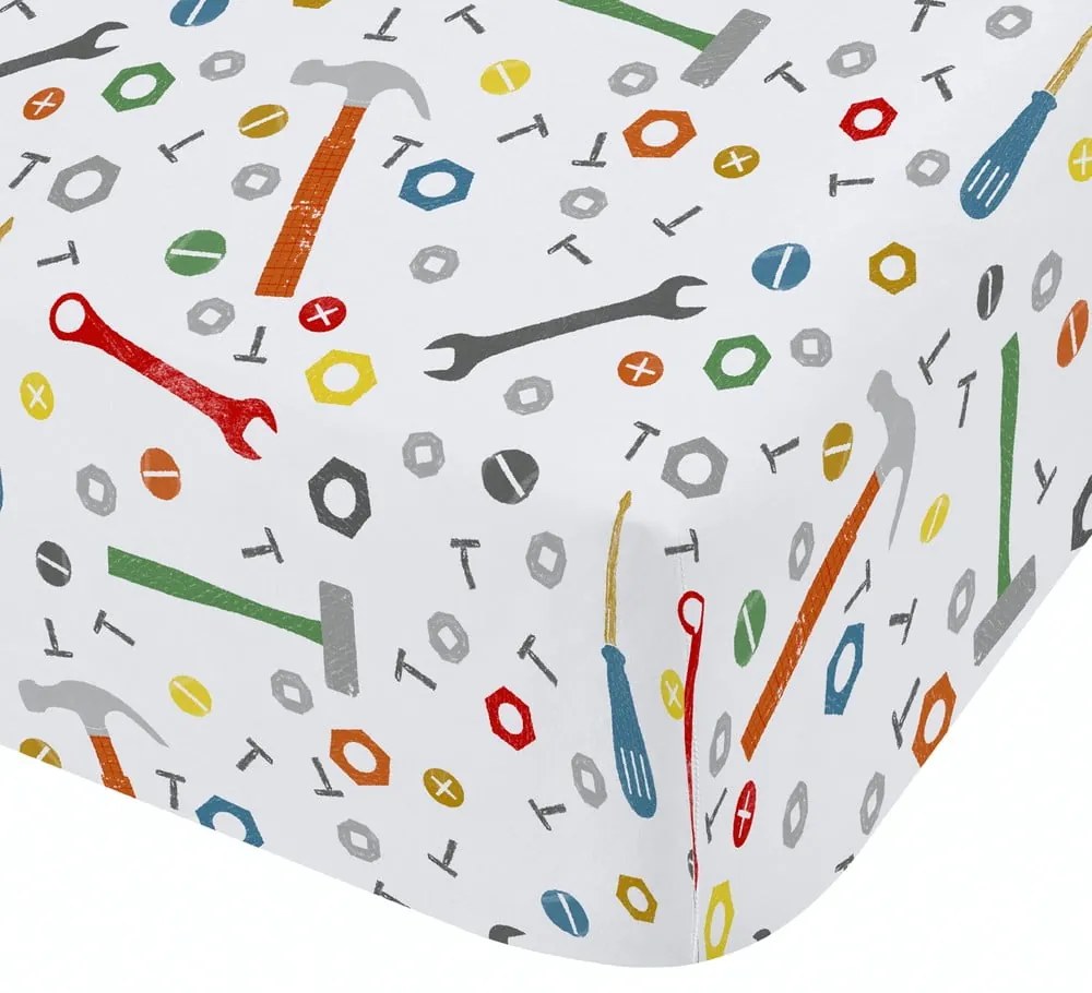 Еластичен детски чаршаф за детско креватче 70x140 cm Digger Dreams – Catherine Lansfield