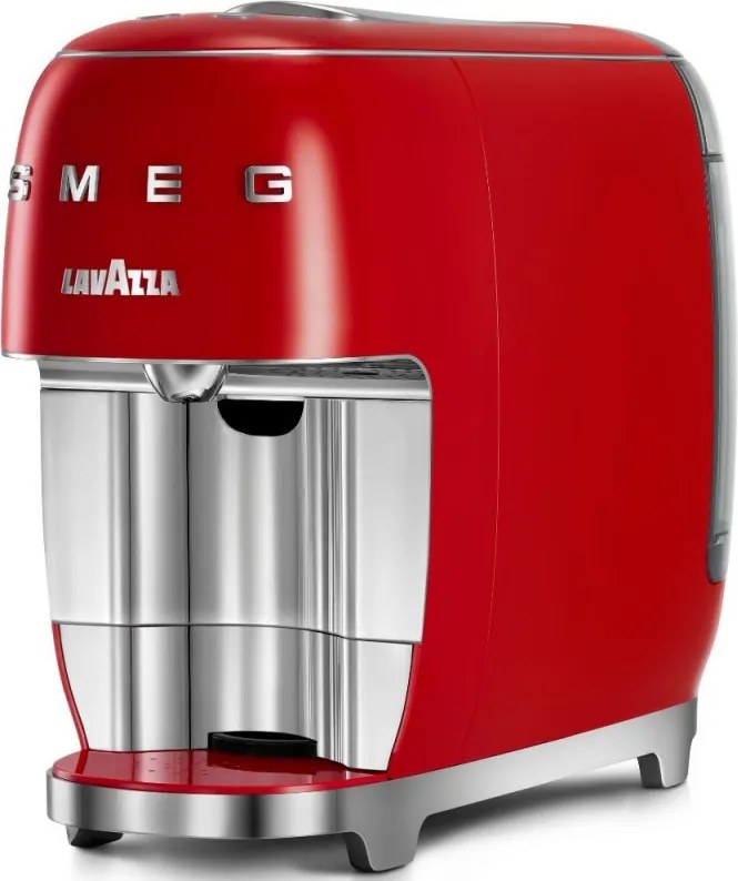 Еспресо машина за капсули SMEG Lavazza A Modo Mio LM200, 1250 W, 10 bar, 0.9 л, Бързо загряване, Червен