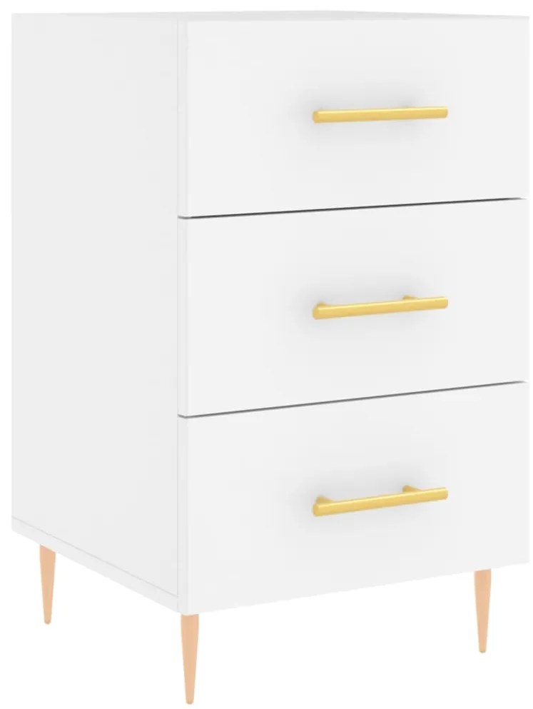 827644 vidaXL Нощно шкафче, черно, 40x40x66 см, инженерно дърво