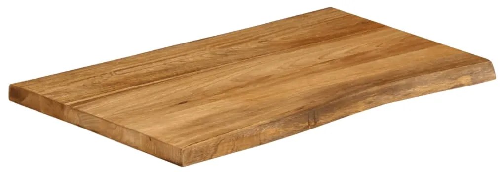370763 vidaXL Плот за маса, 70x60x2,5 см, жив ръб, масивно дърво манго