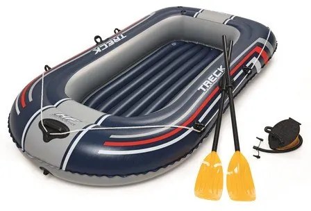 Bestway - Надуваема лодка с гребла и помпа Treck X1 61083