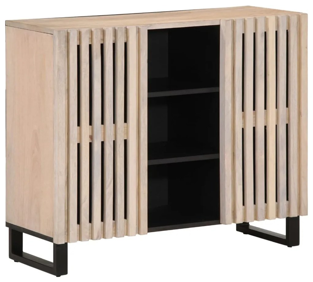 377577 vidaXL Бюфет, 90x34x75 см, мангово дърво масив