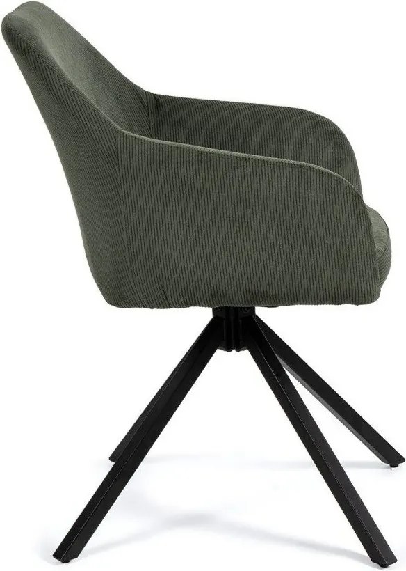 Зелен тапициран трапезен стол Lunio – Bonami Essentials