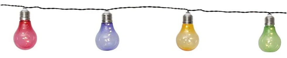 Цветна слънчева LED светлинна верига, подходяща за използване на открито, с дължина 1,9 м Glow - Star Trading