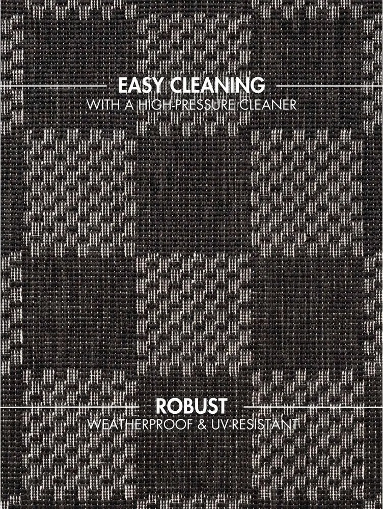 Черен/кремав килим за открито и закрито 120x170 cm Haringey Dorothy – Ted Baker