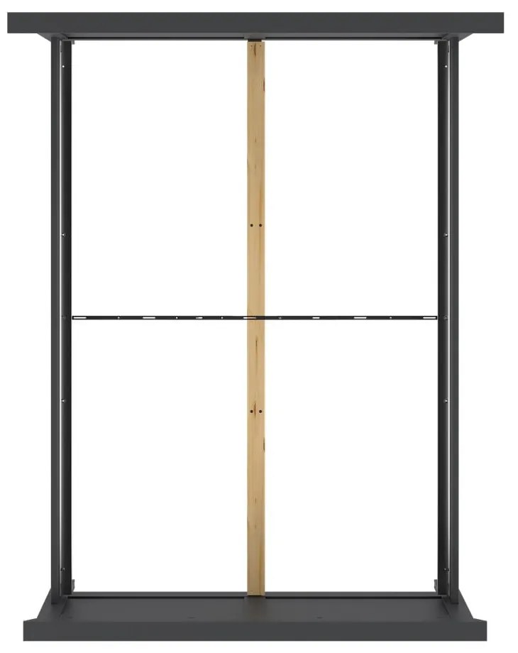 Сиво двойно легло 140x200 cm Paris – Tvilum