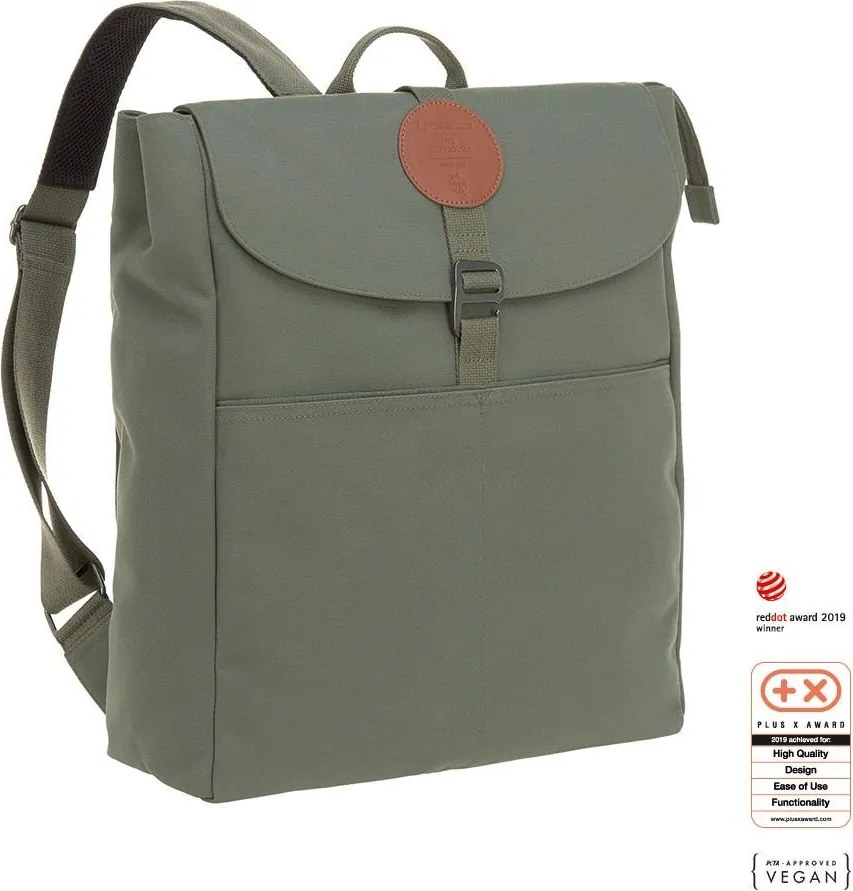 Чанта за бебешка количка Lassig Backpack Olive 1103015513