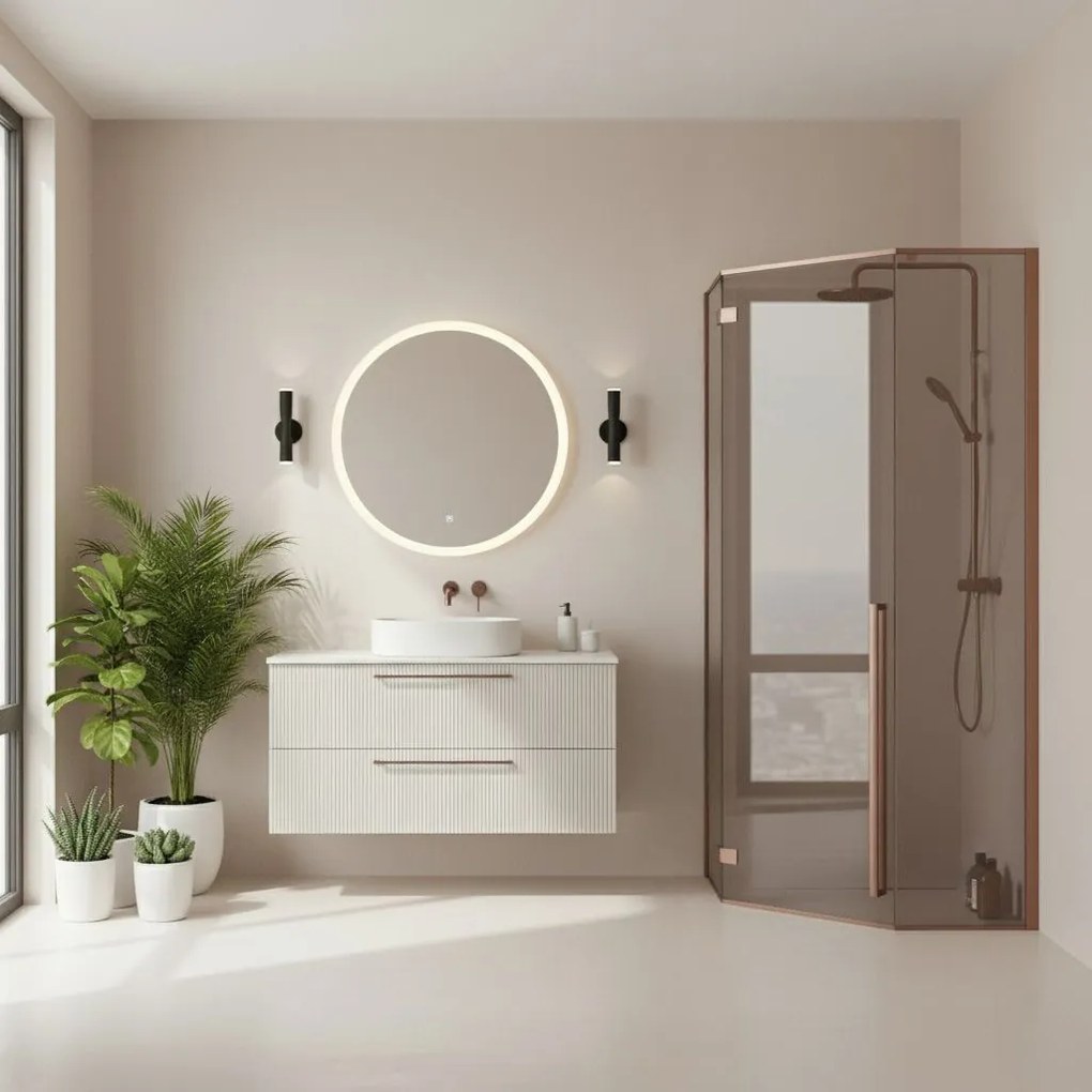 Душ кабина Rea DIAMOND 90x90 COPPER BRUSH