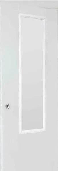 5five - Окачено огледало за врата MATCHING 125x35 cm бяло