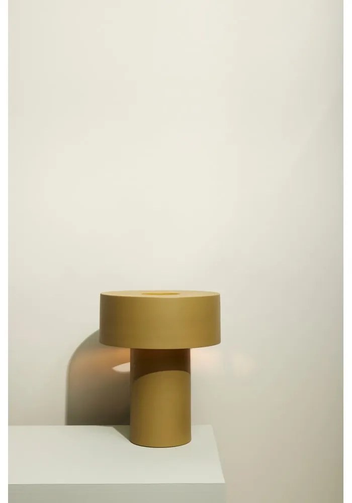 Настолна лампа в цвят каки (височина 37 cm) Aki – Hübsch