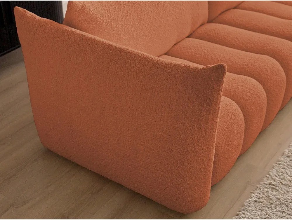 Оранжев диван от прежда с примки от букле 234 cm Azra – Bobochic Paris