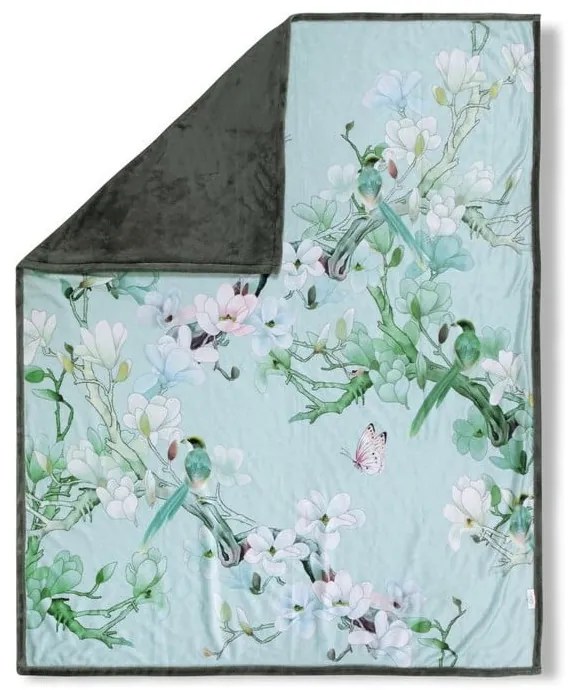 Зелено двустранно одеяло , 130 x 160 cm Shi - Descanso