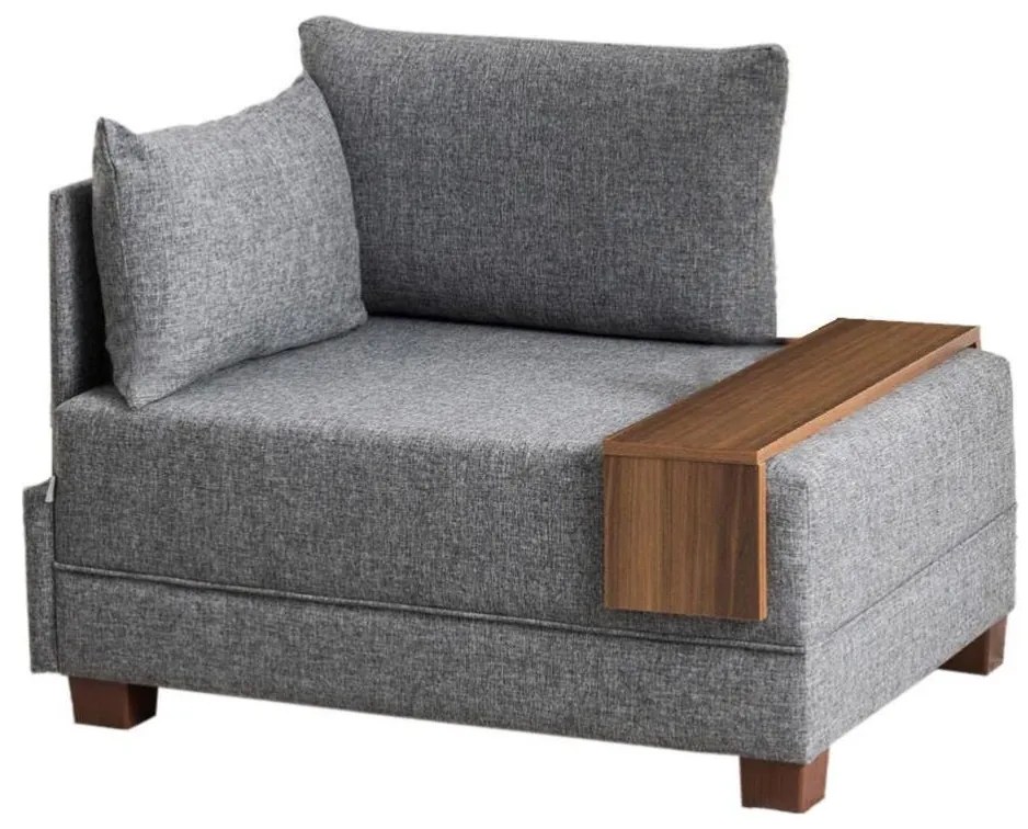 Ляво ъглово кресло TULA сиво