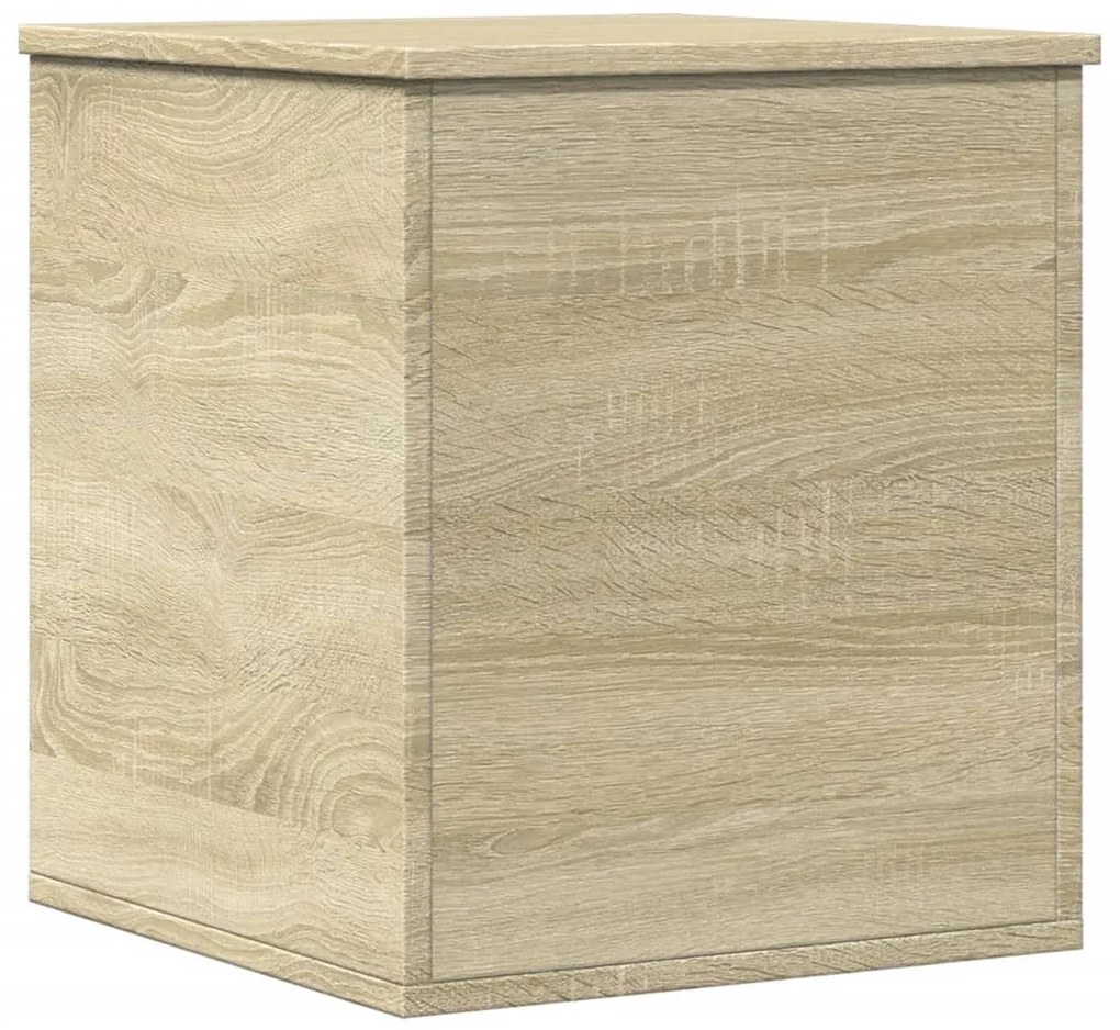 840648 vidaXL Кутия за съхранение, дъб сонома, 40x42x46 см, инженерно дърво