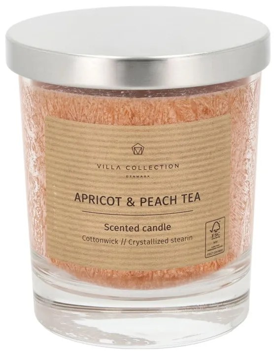 Ароматна свещ с време на горене 40 h Kras: Apricot & Peach Tea – Villa Collection