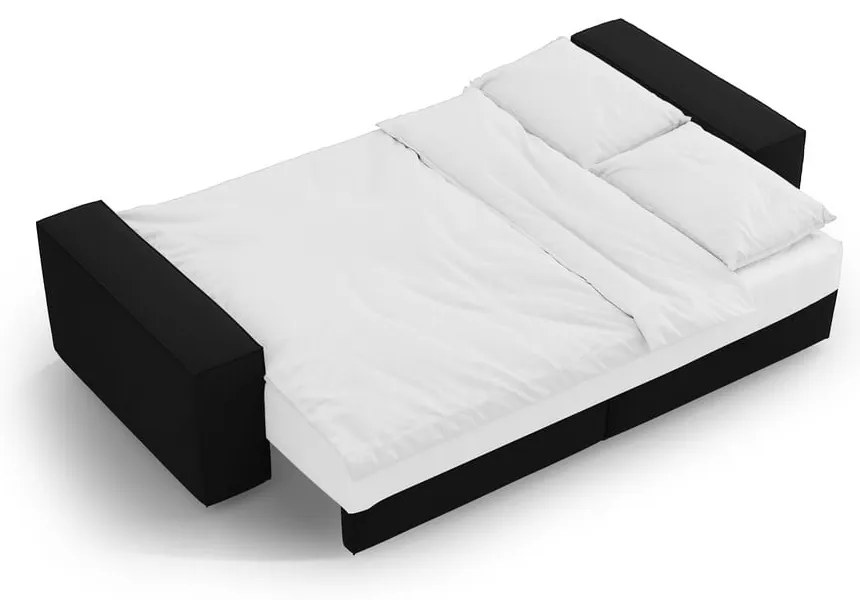 Черен разтегателен диван 247 cm Jodie – Micadoni Home