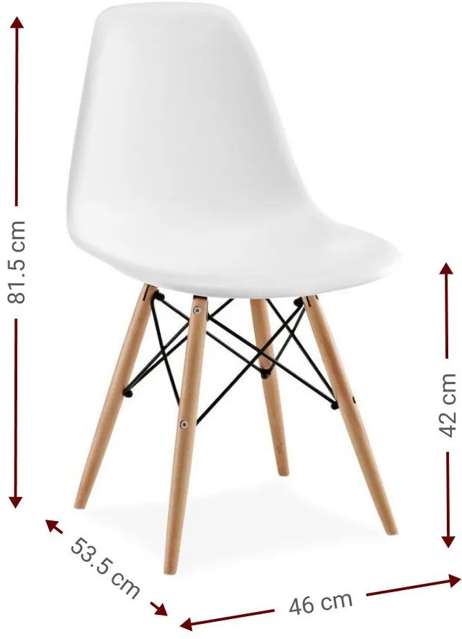 Кухненски стол Fiore KD-оранжев