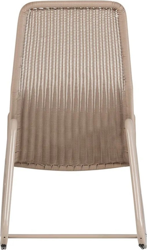 Бежов градински стол от изкуствен ратан Tom – WOOOD