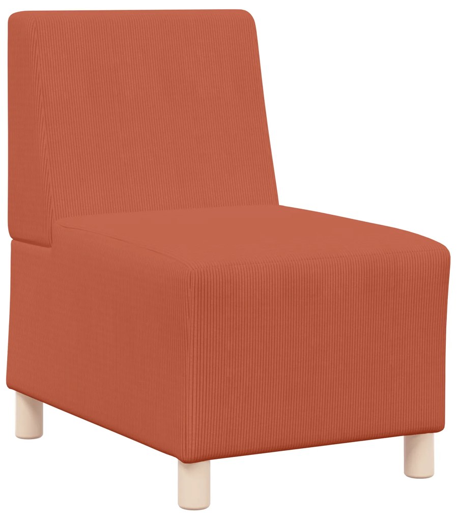 4108502 vidaXL Диван стол Оранжево 55 x 74 x 82 см Кадифе