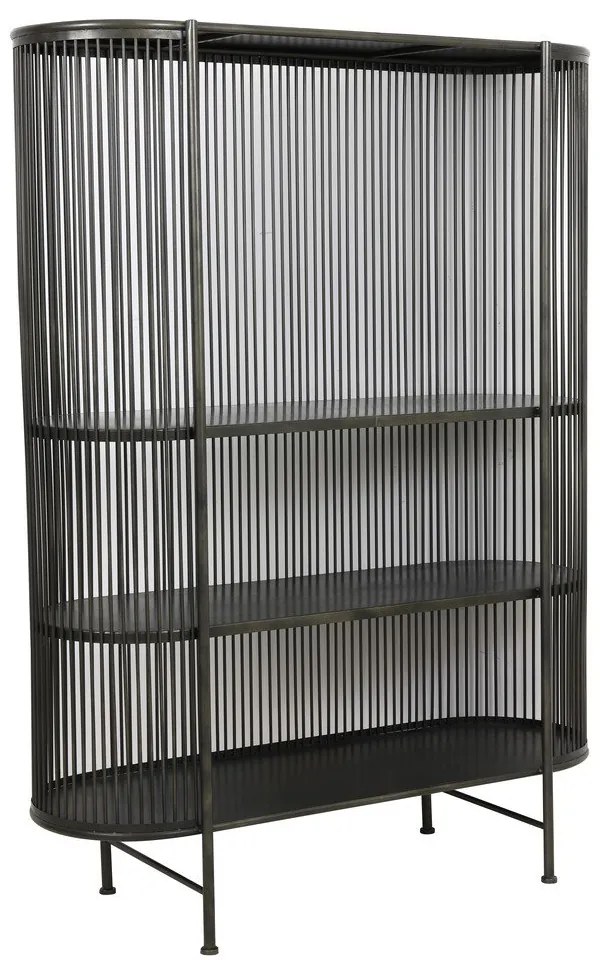 Черен метален висок скрин 119x161 cm Yinthe - Light &amp; Living