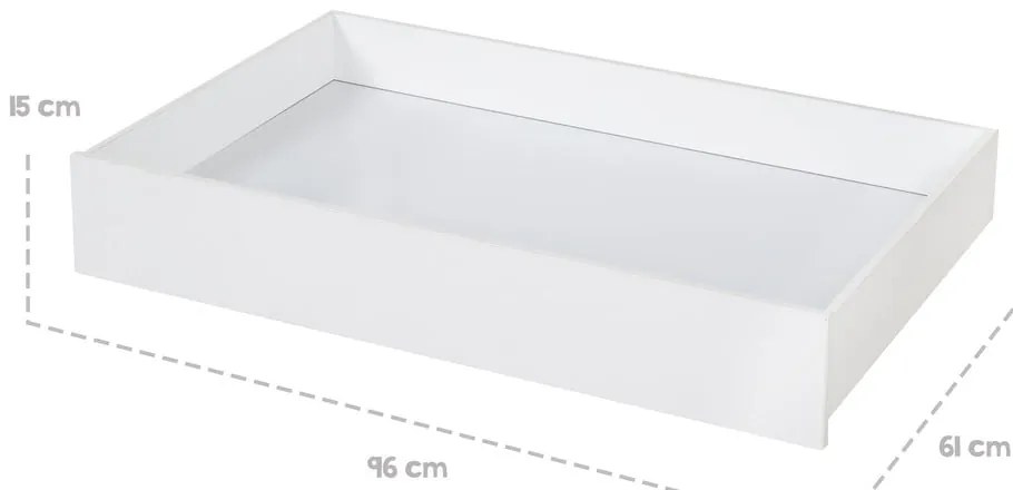 Бели кутии за съхранение на детско легло 2 бр. – Roba
