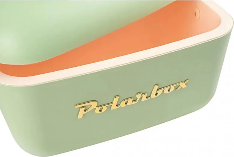 Хладилна чанта Polarbox Gold, 12 литра, AIRPOP полистирол, 5-15C до 24 часа, Зелен/Златист
