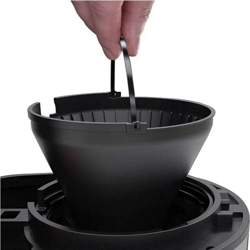 Кафемашина Russell Hobbs 20680-56 Buckingham, 1000 W, 10 чаши, 1.25 l, 24-часов таймер, Противокапкова система, Черен/сребрист