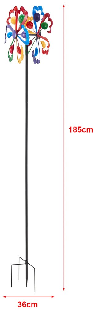 Winwheel Bindal wind chime от метал многоцветен []