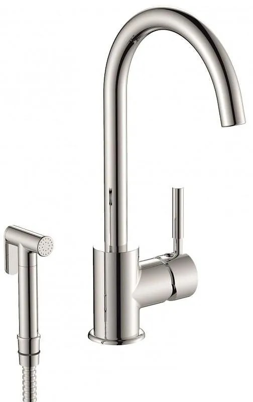 Стоящ смесител за кухня, Inter Ceramic, ICF 719612C, със слушалка