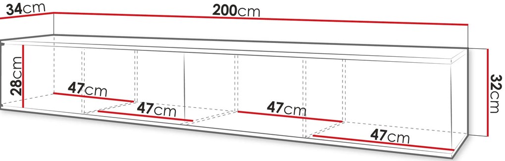 ТV шкаф Exito plus-Leuko