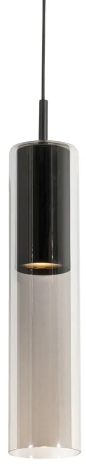 Модерен черен висящ аплик за релсова система 1-фазен - Iconic Lloyd