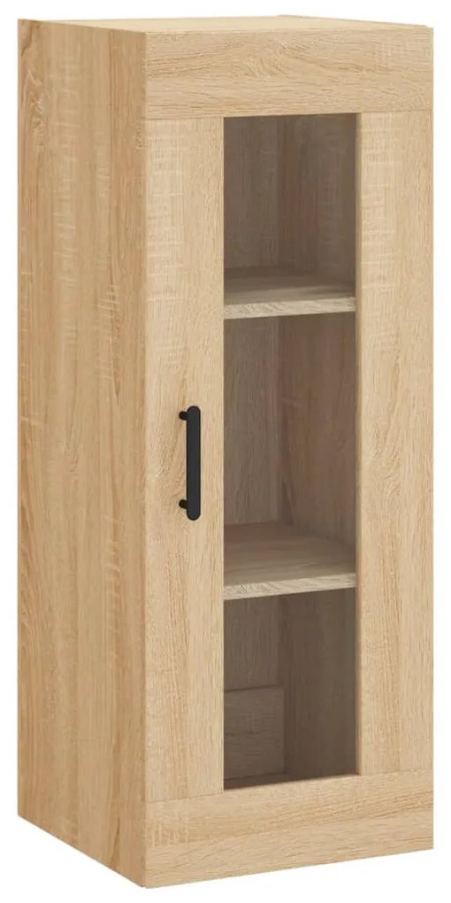 828919 vidaXL Стенен шкаф дъб сонома 34,5x34x90 см
