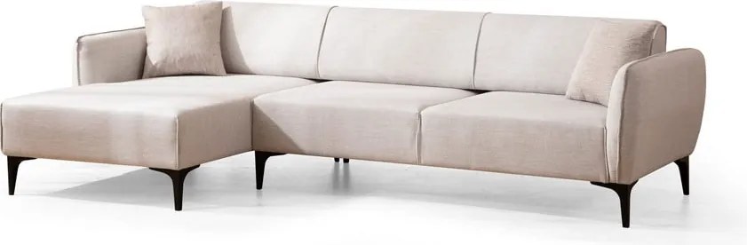 Бял ъглов диван , ляв ъгъл Belissimo – Balcab Home