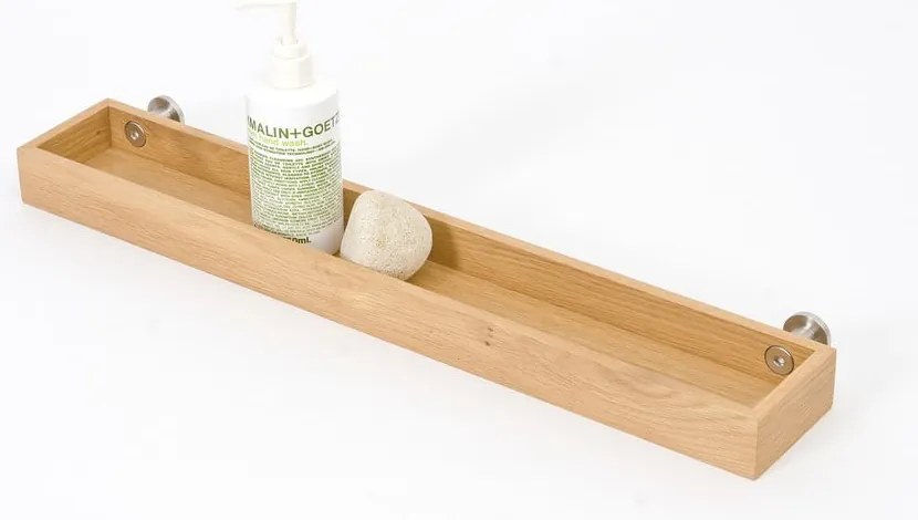 Стенен рафт за баня от дъбова дървесина Yoku - Wireworks