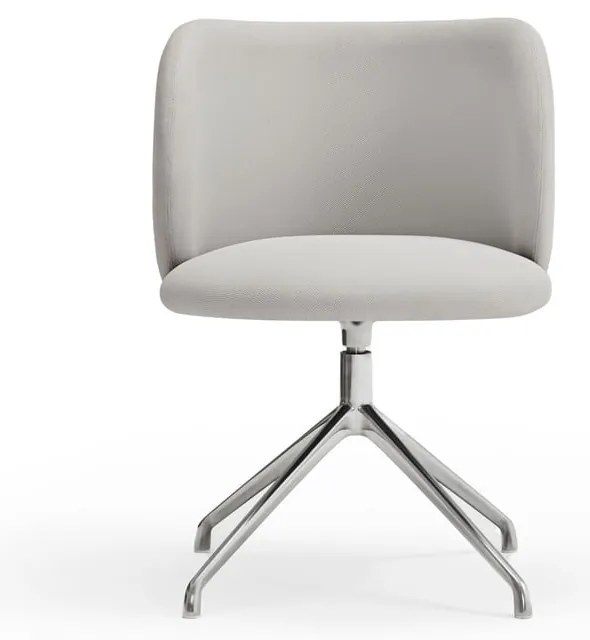 Светлосив тапициран трапезен стол Mogi – Teulat