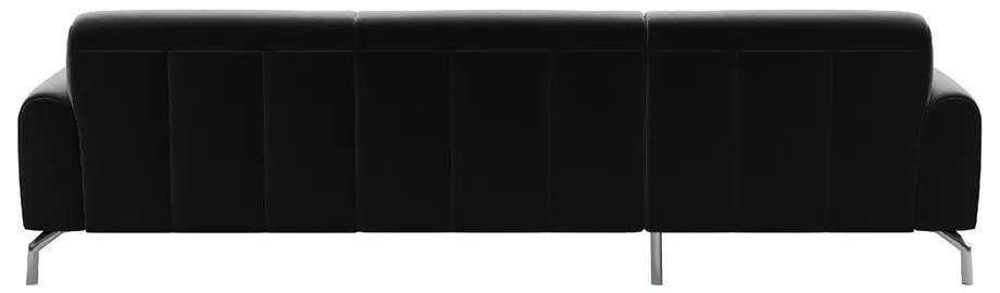 Тъмно сив ъглов диван от кадифе , ляв ъгъл Puzo - MESONICA