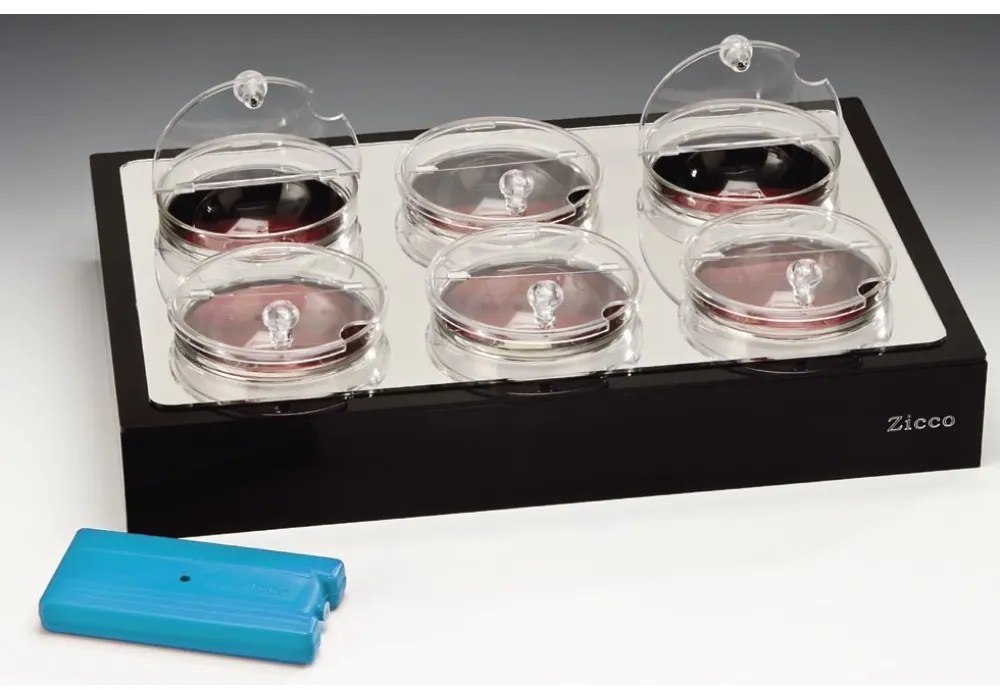 Alkan - Щендер с охладител и 6 стъклени купи с капак 37x57x10см (ZCP 332)