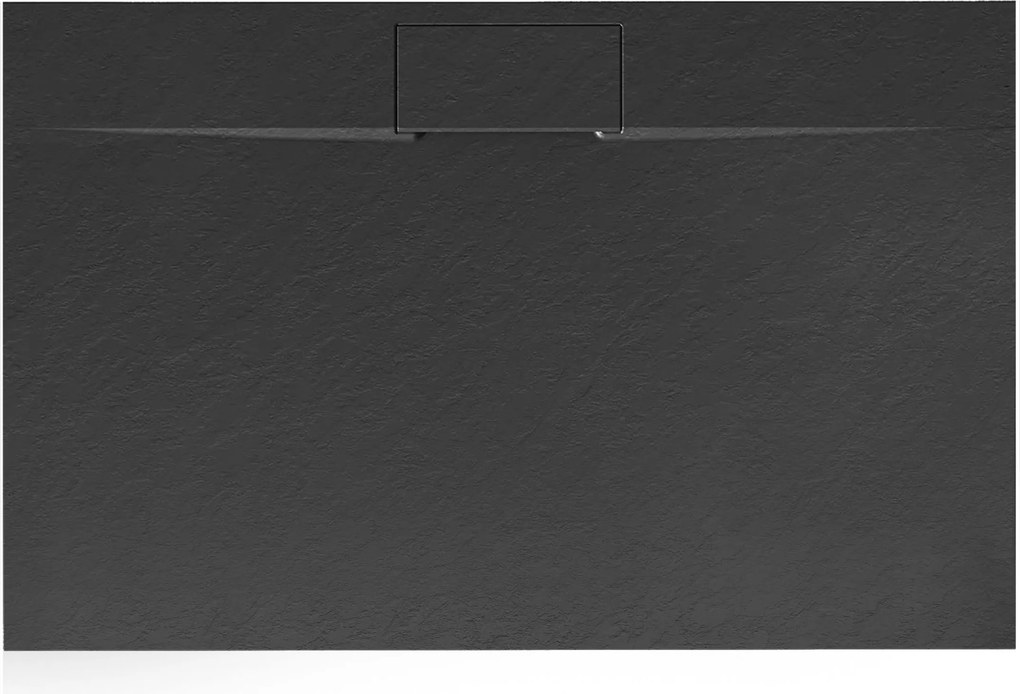 Корито за душ кабина Rea Bazalt long Black 90x120