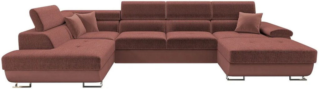 Ъглов диван Cotere Bis-Maroon-Left