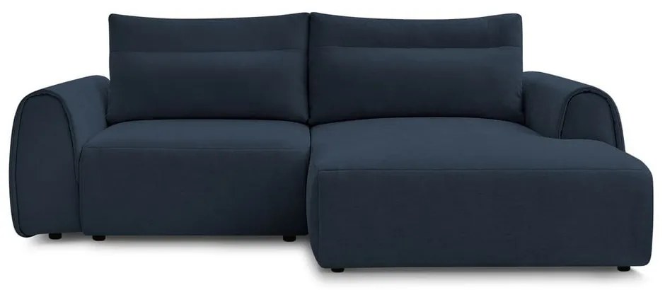 Тъмносин ъглов диван Aden – Bobochic Paris