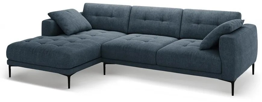 Тъмносин ъглов диван (ляв ъгъл) Bemy – Micadoni
