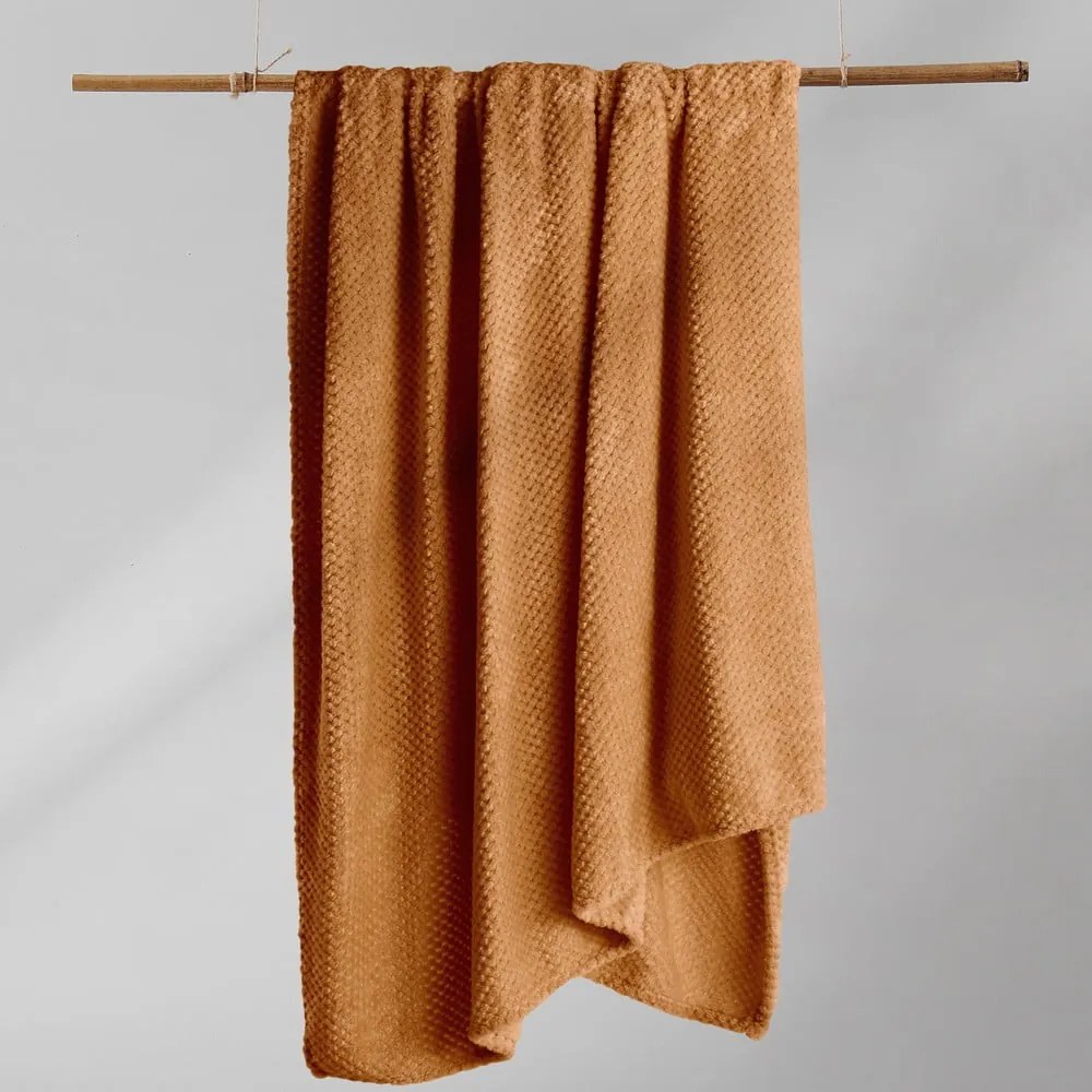 Тъмнооранжево одеяло от микрофибър , 220 x 240 cm Henry - DecoKing