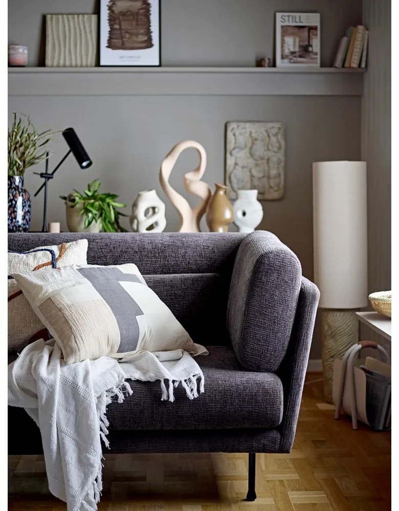 Подова лампа с текстилен абажур в естествен цвят (височина 110 cm) Payah – Bloomingville