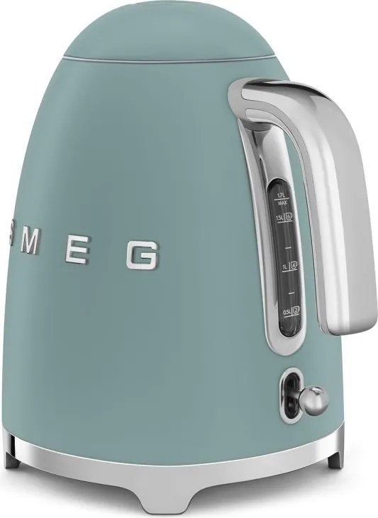 Електрическа кана SMEG KLF03EGMEU, 2400 W, 1.7 л, 360° основа, Матово покритие, Изумрудено зелено