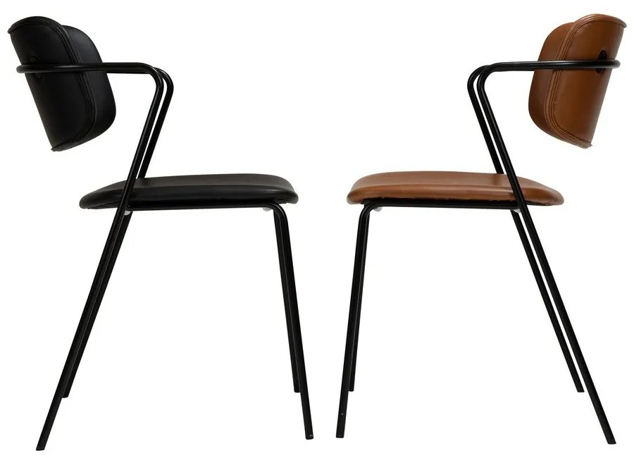 Кафяв стол от изкуствена кожа Zed - DAN-FORM Denmark