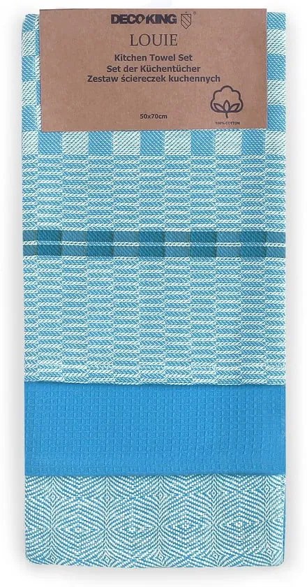 Памучни чаени кърпи в комплект от 3 броя 50x70 cm Louie - DecoKing